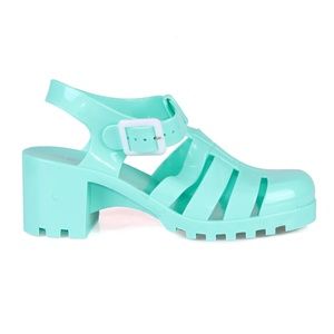 caged jelly sandals